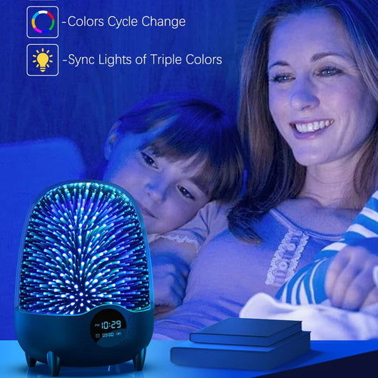 Lámpara Nocturna Inteligente con Bluetooth y Luz Ambiental Multicolor - Image 9