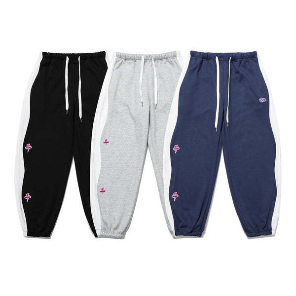 Pantalones Casuales con Cordón de Contraste - Diseño Suelto y Versátil para Hombre