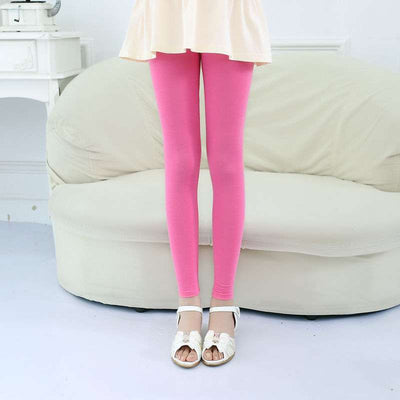 Leggings Niña Verano Modal Delgado Pantalón 3/4 Elástico Talla Grande - Image 17