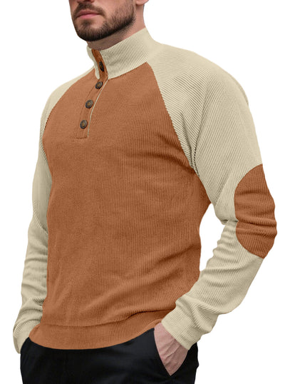 Chamarra Casual Raglan para Hombre - Cuello Alto Suelto Primavera Otoño - Image 7
