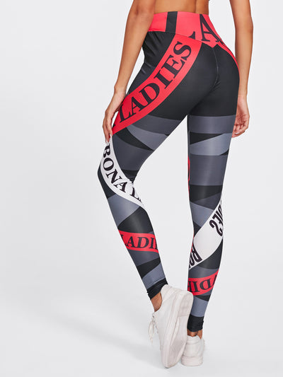 Mallas de Yoga con Estampado Alfabético - Image 13