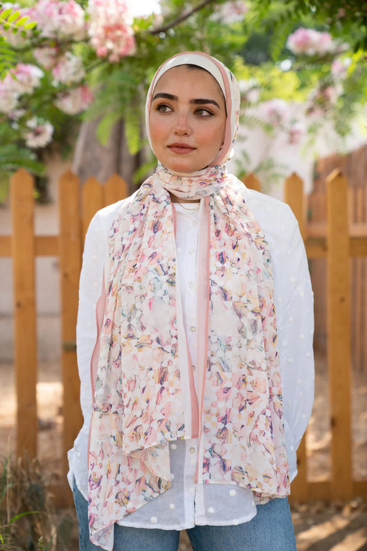 Pañuelo Hijab de Satén Estampado - Image 53