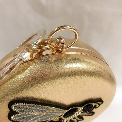 Cartera de Fiesta con Abalorios y Bordado de Abeja - Image 22