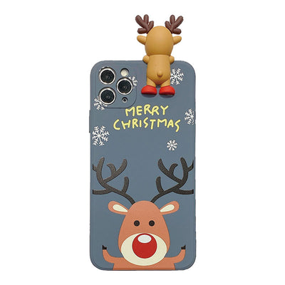 Funda Navideña para Celular con Diseño de Reno - Carcasa Suave IMD - Image 8