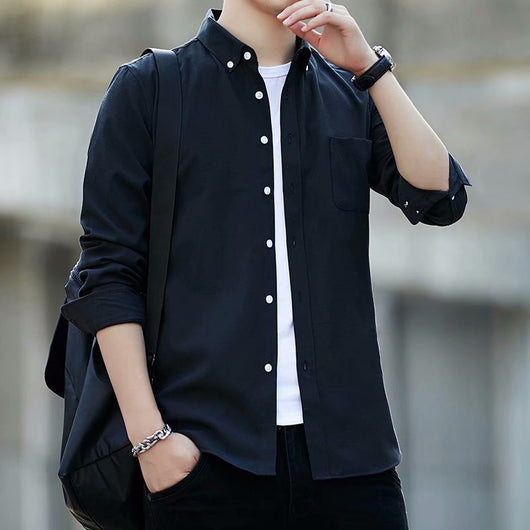 Camisa Casual Slim Fit de Tela Oxford para Hombre - Image 3