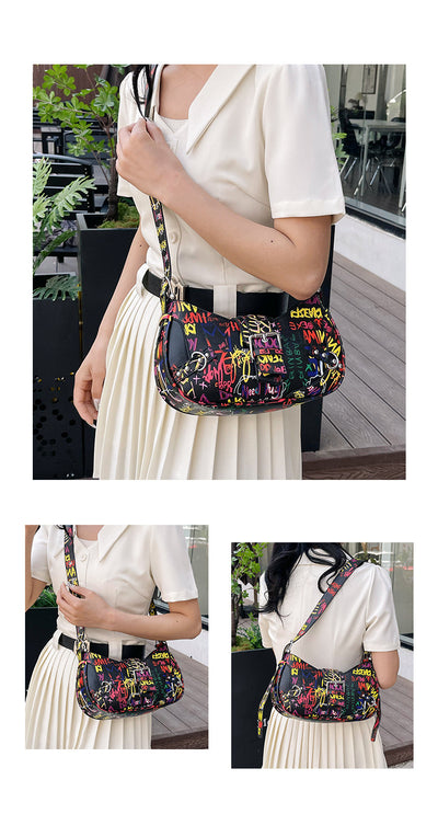Bolsa de Hombro Messenger con Diseño de Letra de Moda - Image 25
