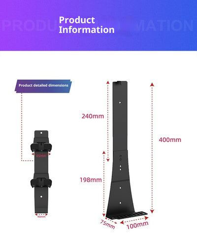 Repisa Universal para Pared con Soporte para Auriculares - Image 9