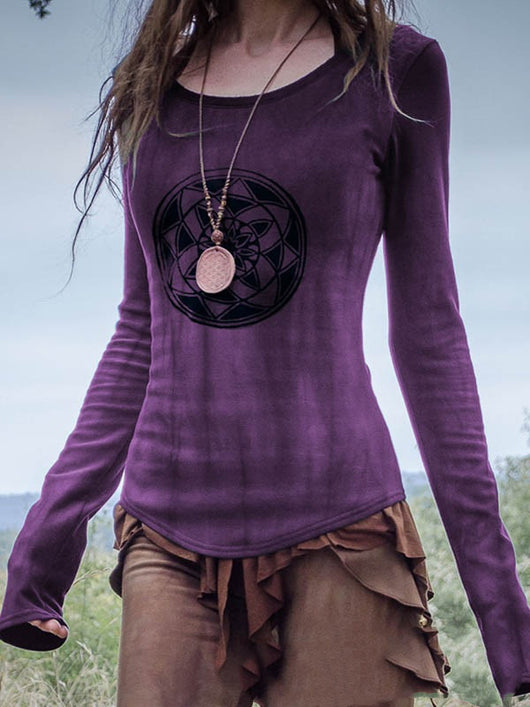 Playera Estampada de Manga Larga Primavera Otoño Estilo Europeo Americano - Image 4