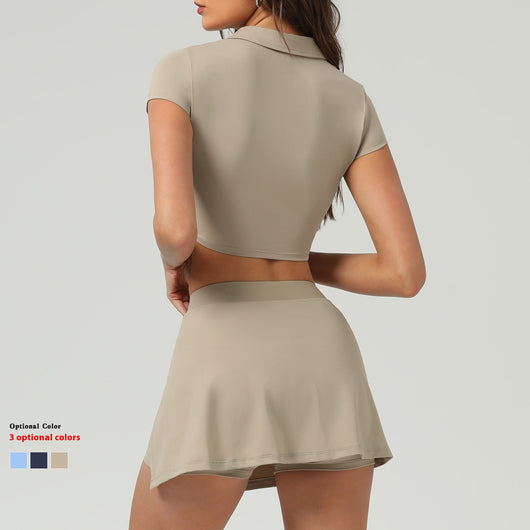 Conjunto Deportivo Mujer: Short y Falda Pantalón Anti-Transparencia - Image 3