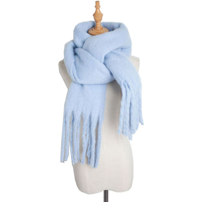 Bufanda Trenzada de Mohair Premium para Invierno - Suave y Abrigadora - Image 13