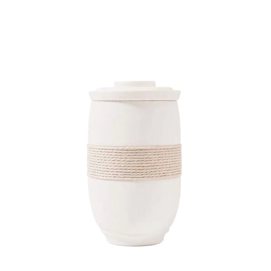 Taza de Té de Cerámica con Filtro Integrado y Tapa - Image 2