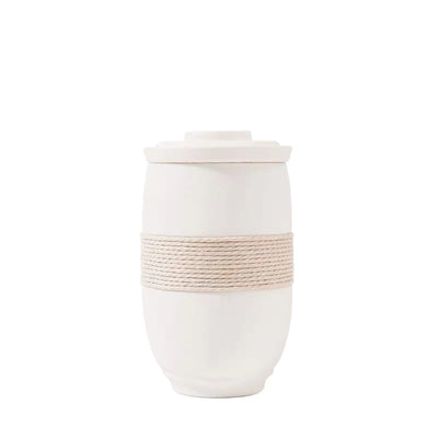 Taza de Té de Cerámica con Filtro Integrado y Tapa - Image 2