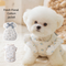 Vestido Abrigado para Perros Pequeños con Forro de Franela y Decoración de Moño