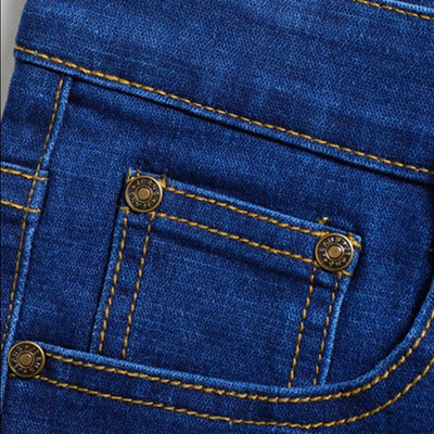 Pantalones Vaqueros Rectos Elásticos para Hombre - Image 8