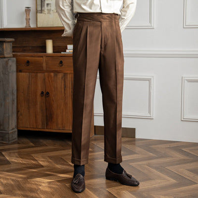 Pantalones Retro Británicos Versátiles para Hombre - Image 2