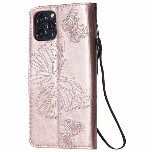 Funda de Cuero para Teléfono con Mariposa Prensada - Image 41