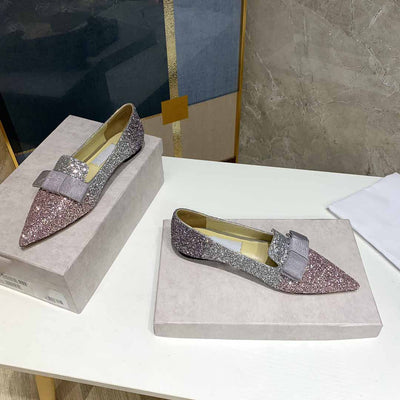 Zapatos de Novia Stiletto Plano con Cristales para Mujer