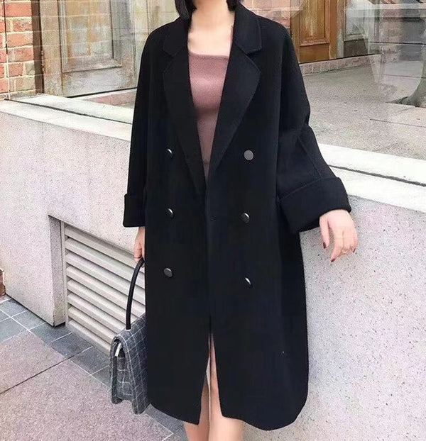 Abrigo de Cachemira y Lana Premium