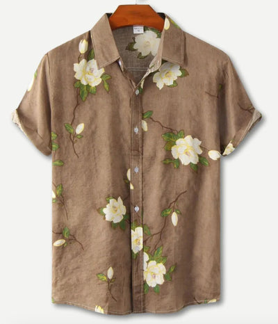 Camisa Hawaiana de Manga Corta con Solapa - Image 12