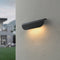 Lámpara de Pared Exterior Minimalista Negra y Blanca - Impermeable para Entrada