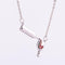 Wine Bottle Cup Pendant Necklace For Women Girls Wine Glass Necklace Love Cheers Chain Necklace Rojo Enamel Heart Necklace Christmas Birthday Jewelry Gifts For Wine Lovers silvery