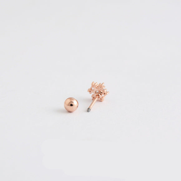 Aretes de Zircón Mini Brillantes para Mujer - Diseño Elegante y Delicado
