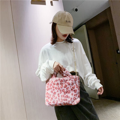 Bolso Tote Leopardo con Cadena y Correa Crossbody - Image 60