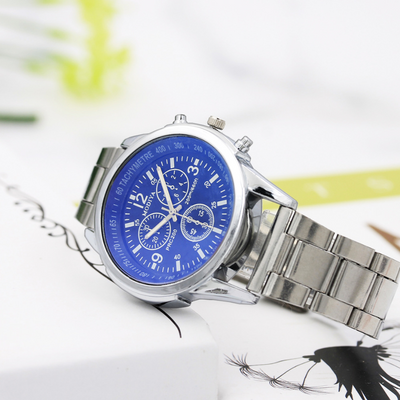 Reloj de Acero Blu-ray con Pulsera Metálica - Image 3