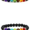 Seven Chakra Bracelet 2PCSilver
