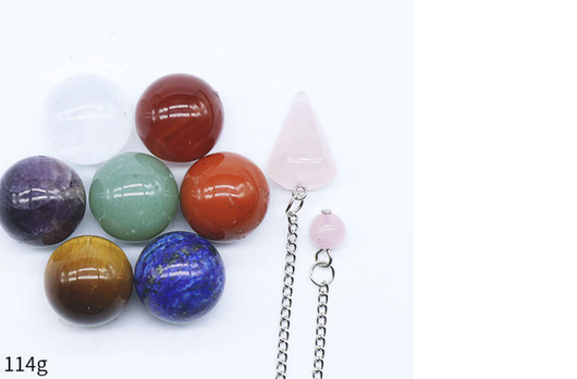 Esfera de Piedra Natural de 7 Chakras 20MM - Caja Presentación - Image 11