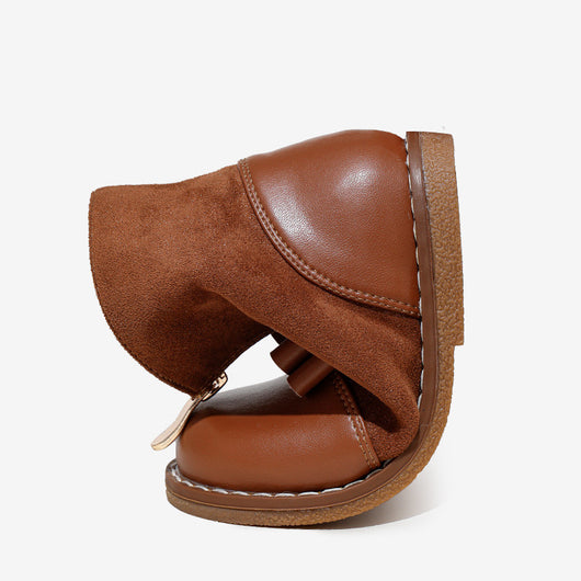 Botas Cortas Martin para Niñas Estilo Británico con Cierre - Image 4