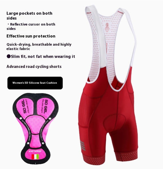 Pantalón Corto de Ciclismo con Cintura Alta y Bolsillos - Protección Solar Transpirable - Image 7