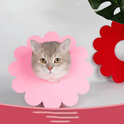 Collar Isabelino de Girasol de Tela Suave para Perros y Gatos - Image 10