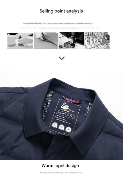 Chaqueta Acolchada Corta para Hombre - Abrigo Cálido y Elegante para Otoño Invierno - Image 15