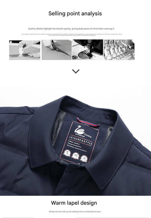 Chaqueta Acolchada Corta para Hombre - Abrigo Cálido y Elegante para Otoño Invierno - Image 15