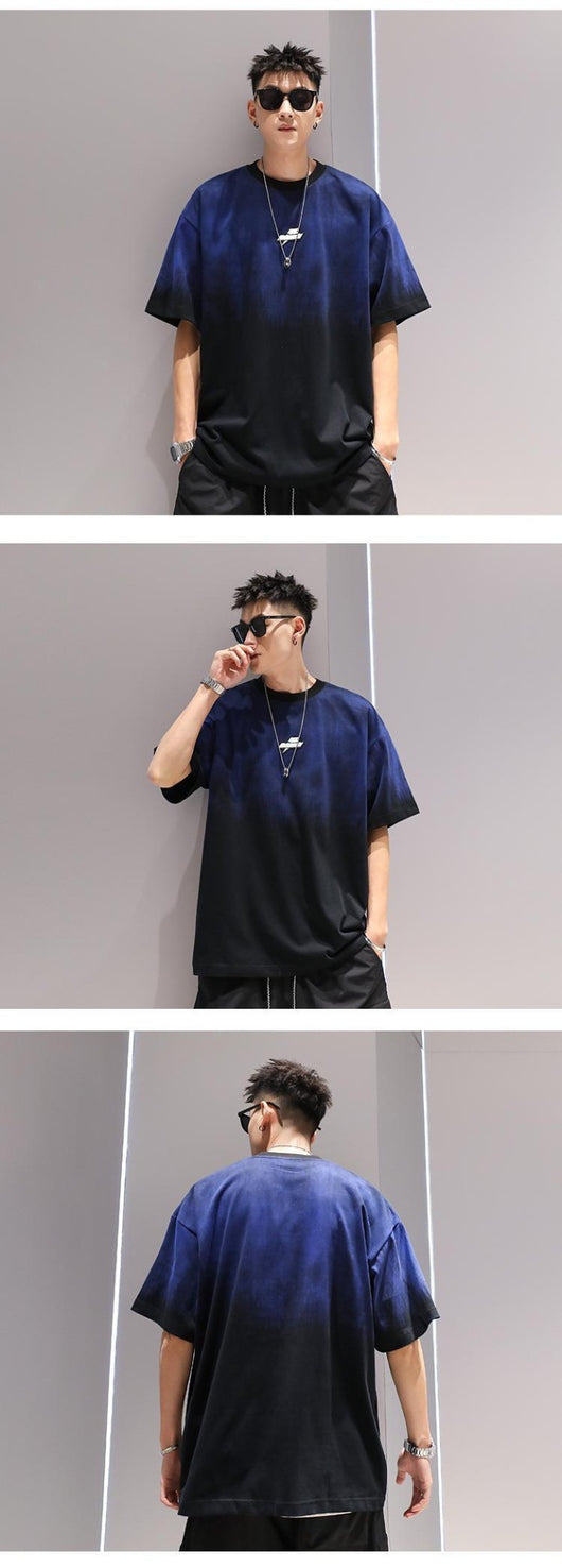 Playera Degradada Talla Grande para Hombre - Cómoda y Moderna - Image 9