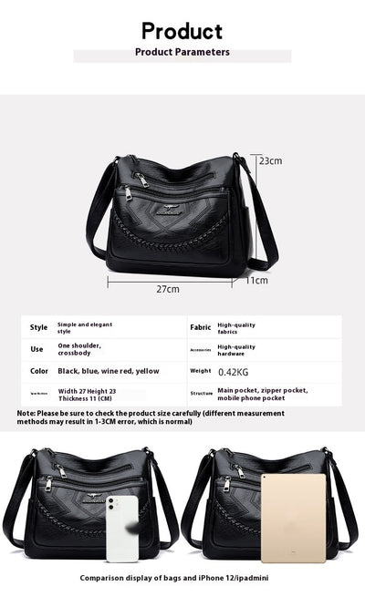 Bolso de Hombro de Cuero Suave para Mujer - Capacidad Extra Grande - Image 18