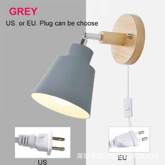 Lámpara de Mesita Minimalista en Madera para Dormitorio - Image 11