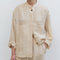 Camisa de Lino Puro Otoño Mujer - Estilo Artístico Retro Versátil
