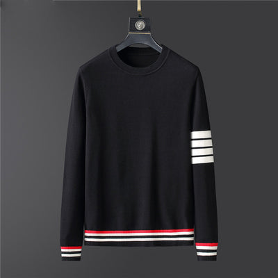 Suéter Grueso de Cuello Redondo para Hombre - Largo Invierno - Image 13