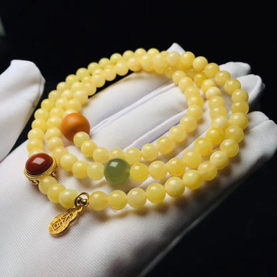 Pulsera de Cera de Abeja Natural con Círculos Múltiples para Mujer - Image 8
