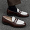 Sapatos Casuais de Couro Masculinos - Design Versátil sem Cadarço