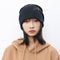 Gorro Tie-Dye de Felpa Negra para Hombre y Mujer - Otoño e Invierno