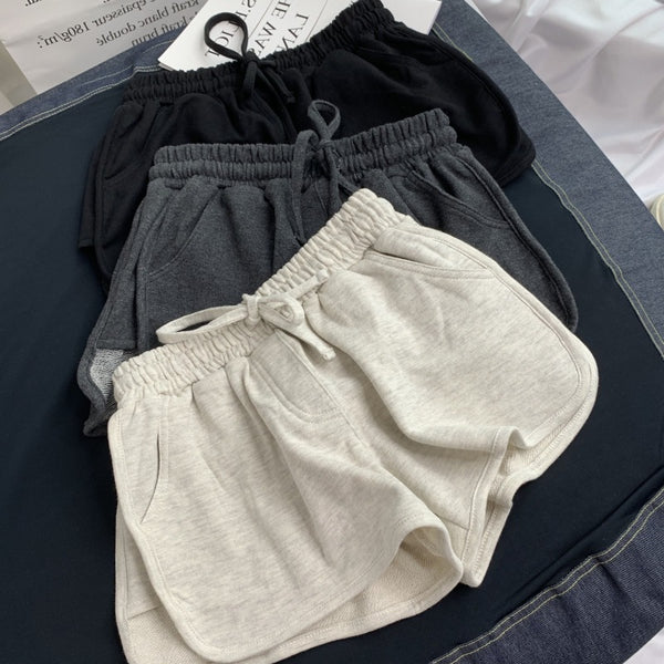 Pantalones cortos deportivos de pierna ancha para yoga y casa