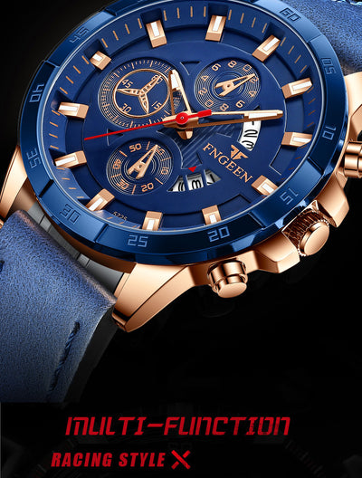 Reloj Deportivo Multifuncional para Hombre con Seis Agujas y Tres Esferas - Image 26