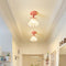 Lámpara LED Decorativa Pasillo Flor Linglan Crema