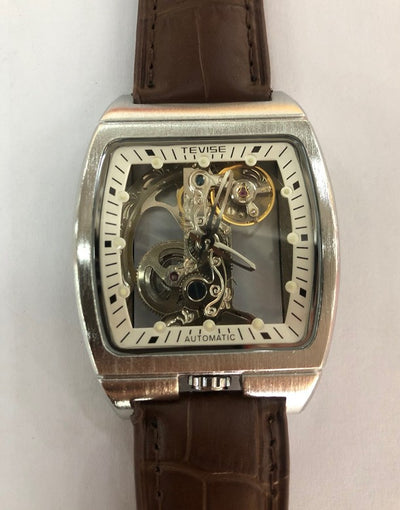 Reloj Mecánico Automático de Cuero para Hombre con Movimiento de Larga Duración - Image 6