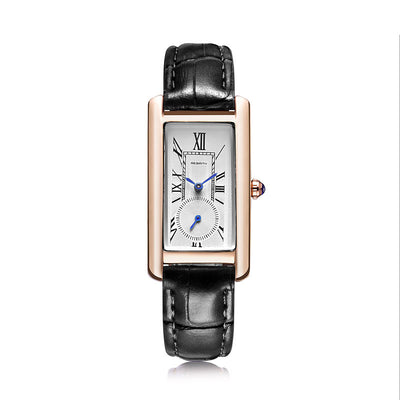 Reloj de Pulsera Cuadrado Impermeable para Mujer con Escala Romana y Correa de Moda - Image 16
