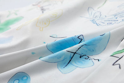 Camisa para Hombre con Estampado de Flores y Mariposas Graffiti - Image 10