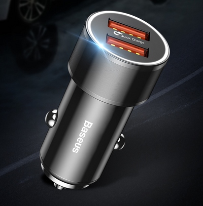 Cargador de Auto Dual USB QC3.0 36W - Carga Rápida Flash - Image 12